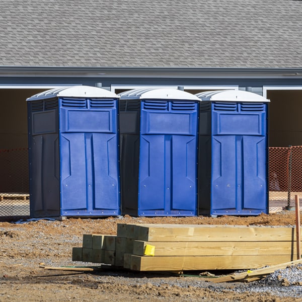 what is the expected delivery and pickup timeframe for the porta potties in Ava